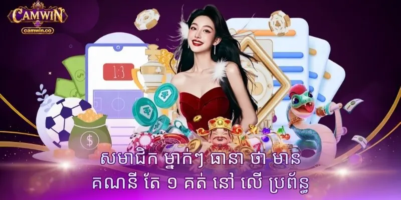 សមាជិក ម្នាក់ៗ ធានា ថា មាន គណនី តែ ១ គត់ នៅ លើ ប្រព័ន្ធ