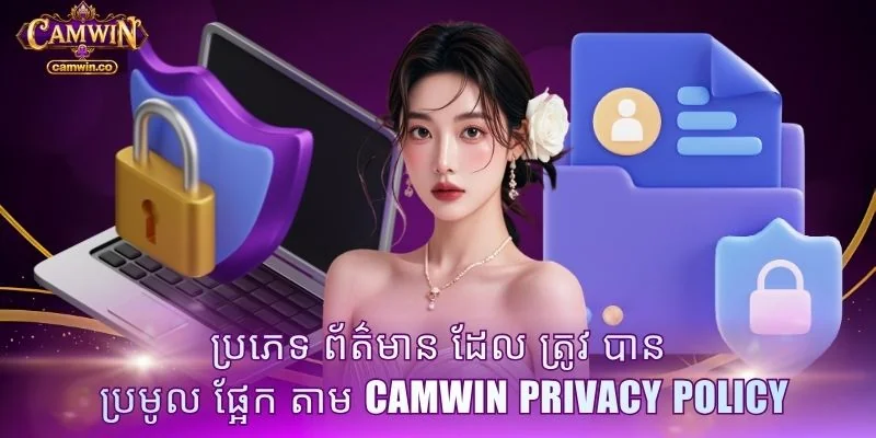 ប្រភេទ ព័ត៌មាន ដែល ត្រូវ បាន ប្រមូល ផ្អែក តាម CAMWIN Privacy Policy