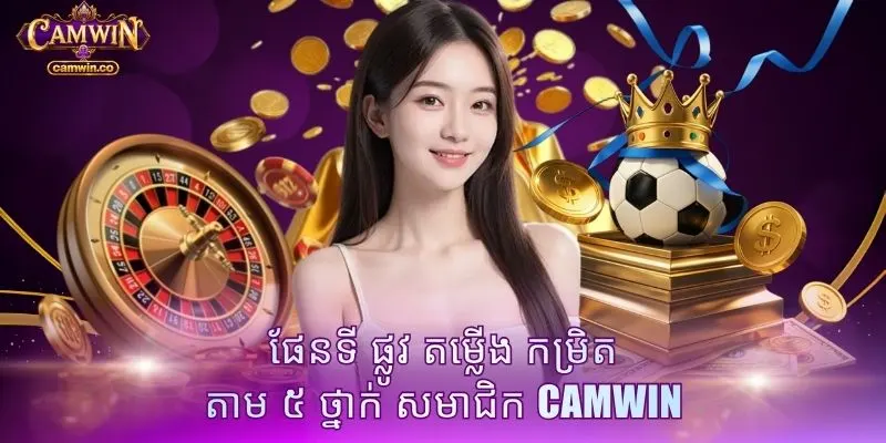 ផែនទី ផ្លូវ តម្លើង កម្រិត តាម ៥ ថ្នាក់ សមាជិក CAMWIN